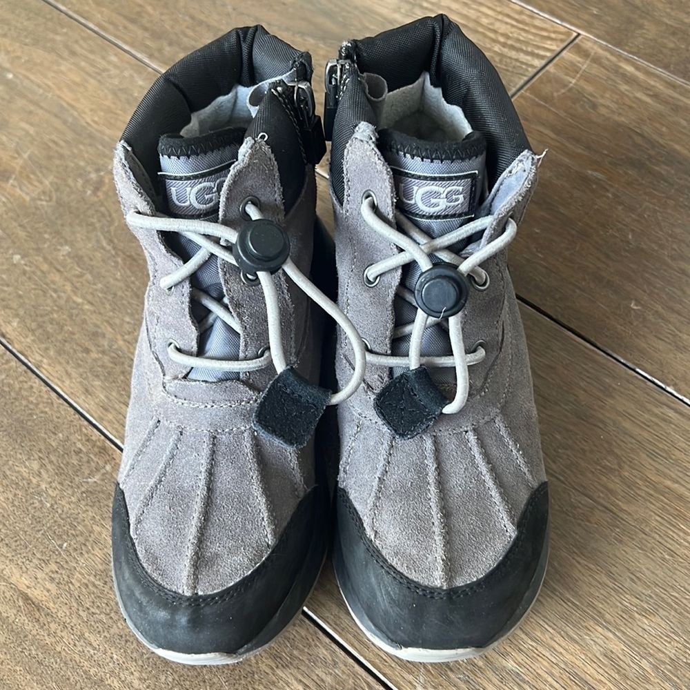 UGG Kids Gray and Black Boots